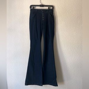 Paige flare denim jeans - size 26. Near perfect condition with minor wear at hem